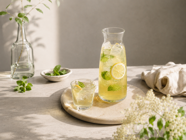 Blüten-Eistee — Rezept mit organic ginger concentrate classic